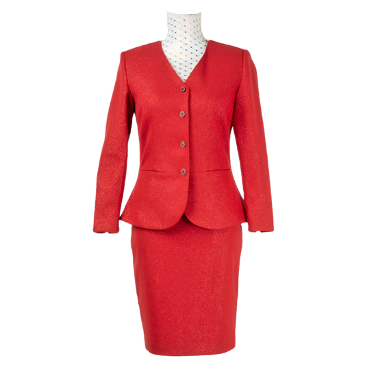 SAFAK BLING SUIT RED