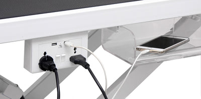 Elektrischer Trimmtisch PRO - Neuestes Modell, Tischplatte 124 cm x 66 cm 
